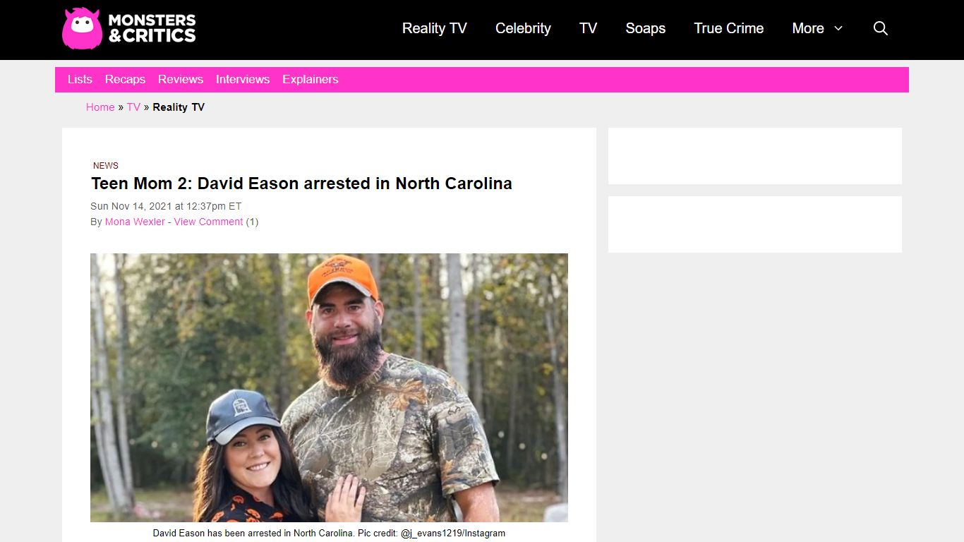 Teen Mom 2: David Eason arrested in North Carolina