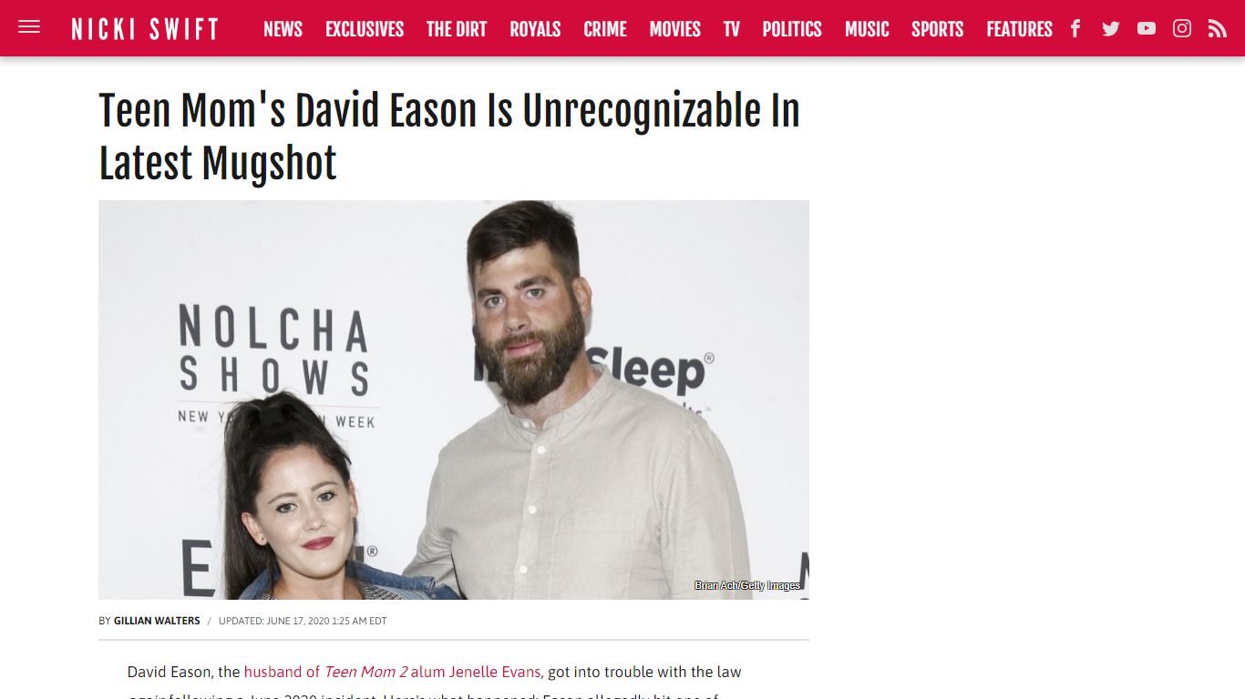 Teen Mom's David Eason Is Unrecognizable In Latest Mugshot